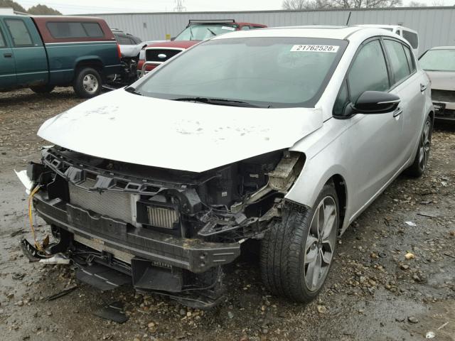 KNAFZ5A34F5395623 - 2015 KIA FORTE SX SILVER photo 2