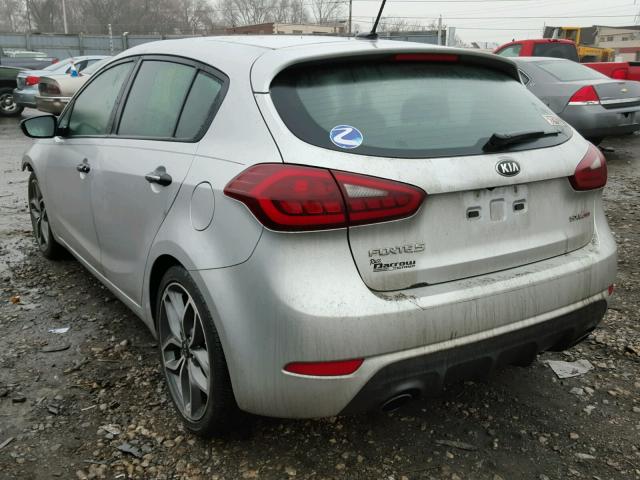 KNAFZ5A34F5395623 - 2015 KIA FORTE SX SILVER photo 3