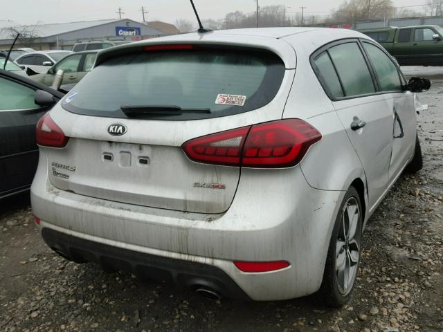 KNAFZ5A34F5395623 - 2015 KIA FORTE SX SILVER photo 4