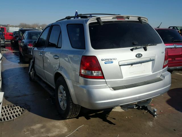 KNDJD733665545137 - 2006 KIA SORENTO EX SILVER photo 3