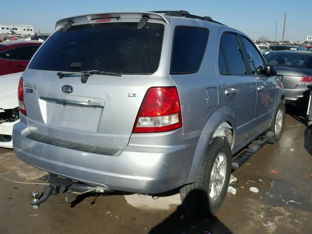 KNDJD733665545137 - 2006 KIA SORENTO EX SILVER photo 4