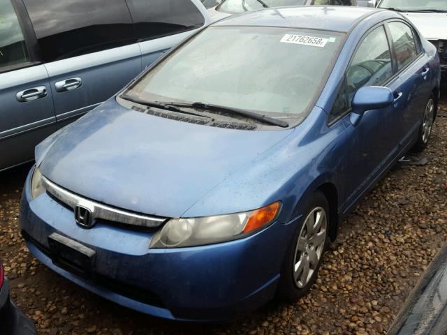 2HGFA16506H517157 - 2006 HONDA CIVIC LX BLUE photo 2