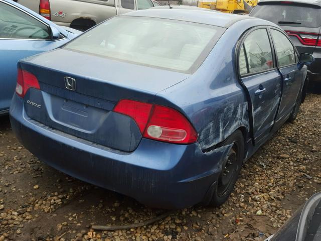 2HGFA16506H517157 - 2006 HONDA CIVIC LX BLUE photo 4