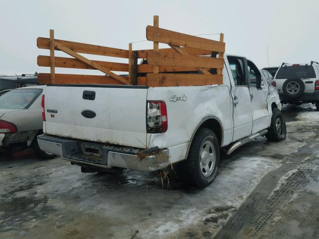 1FTRW14W98FB52684 - 2008 FORD F150 SUPER WHITE photo 4