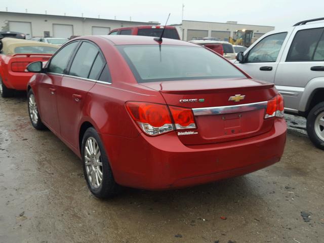 1G1PK5SC7C7338982 - 2012 CHEVROLET CRUZE ECO RED photo 3