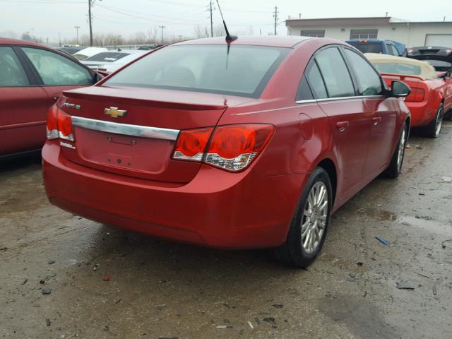 1G1PK5SC7C7338982 - 2012 CHEVROLET CRUZE ECO RED photo 4