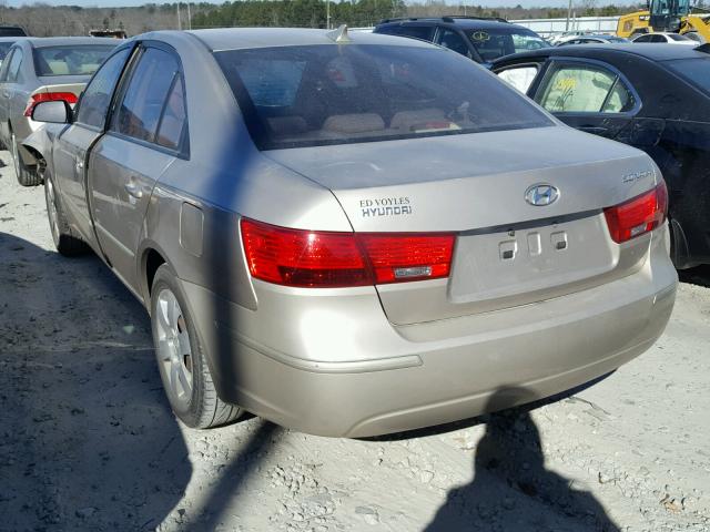 5NPET4AC8AH655556 - 2010 HYUNDAI SONATA GLS GOLD photo 3