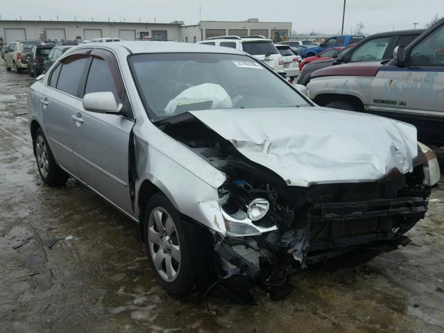 KNAGE123285211757 - 2008 KIA OPTIMA LX SILVER photo 1