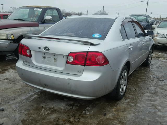 KNAGE123285211757 - 2008 KIA OPTIMA LX SILVER photo 4