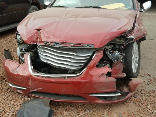 1C3CCBCG6DN559865 - 2013 CHRYSLER 200 LIMITE RED photo 9