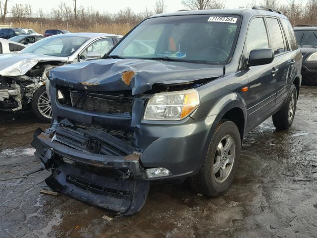 2HKYF18566H551228 - 2006 HONDA PILOT EX GRAY photo 2