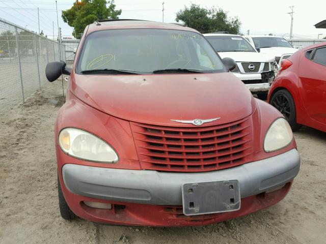 3C8FY4BB11T293368 - 2001 CHRYSLER PT CRUISER BURGUNDY photo 9