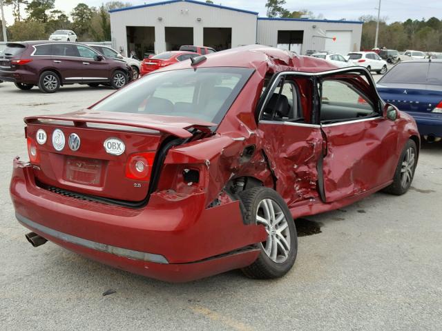 3VWSF71KX6M742344 - 2006 VOLKSWAGEN JETTA 2.5 RED photo 4