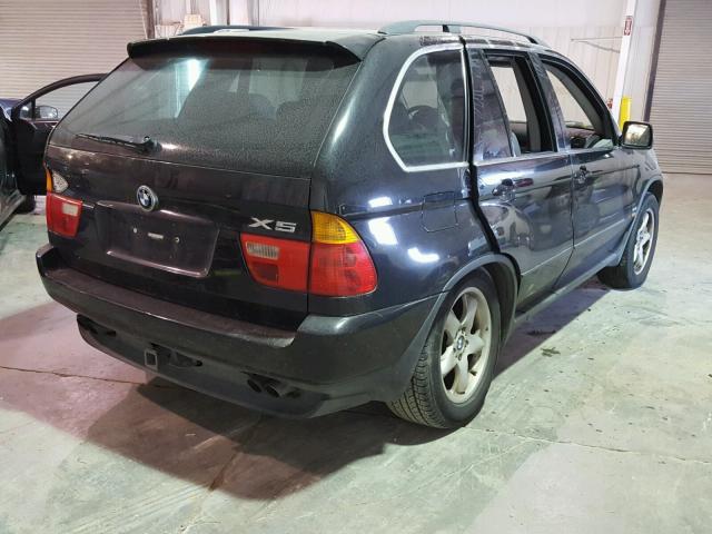 5UXFB33583LH40316 - 2003 BMW X5 4.4I BLACK photo 4