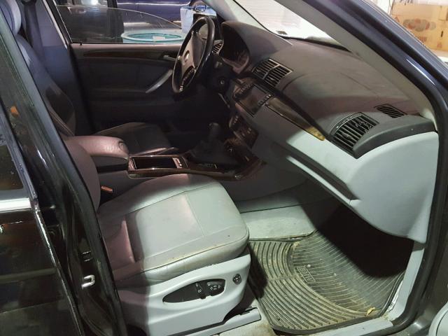 5UXFB33583LH40316 - 2003 BMW X5 4.4I BLACK photo 5