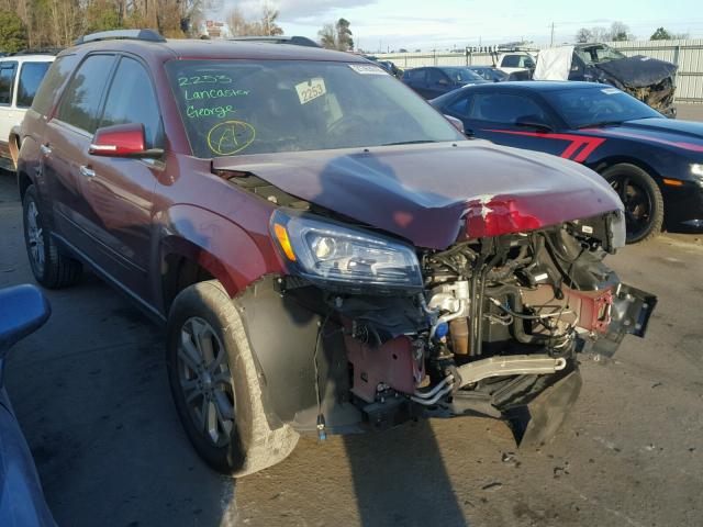 1GKKRRKD2FJ189244 - 2015 GMC ACADIA SLT BURGUNDY photo 1