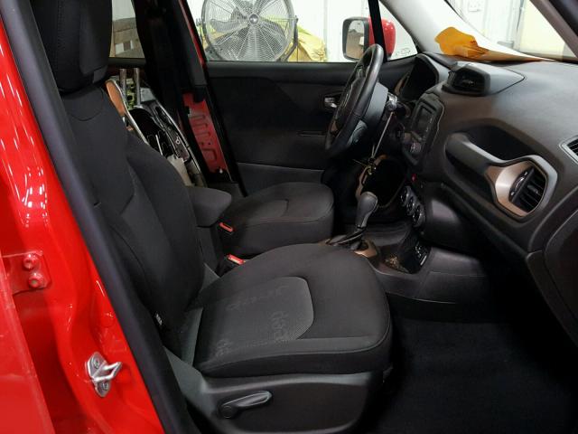 ZACCJABT2FPC18645 - 2015 JEEP RENEGADE L RED photo 5