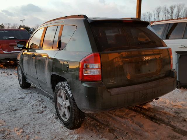 1J8FT47W18D591956 - 2008 JEEP COMPASS SP მწვანე ფოტო 3
