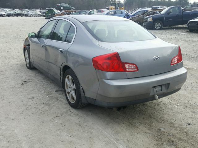 JNKCV51F14M720290 - 2004 INFINITI G35 GRAY photo 3