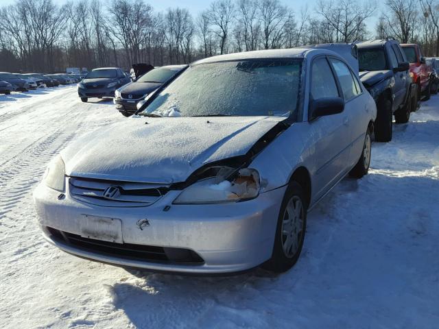 2HGES16583H598638 - 2003 HONDA CIVIC LX SILVER photo 2