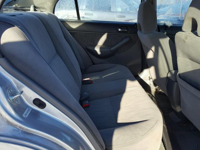 2HGES16583H598638 - 2003 HONDA CIVIC LX SILVER photo 6