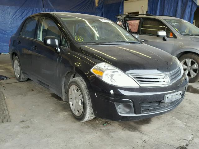 3N1BC1AP8AL439911 - 2010 NISSAN VERSA S BLACK photo 1