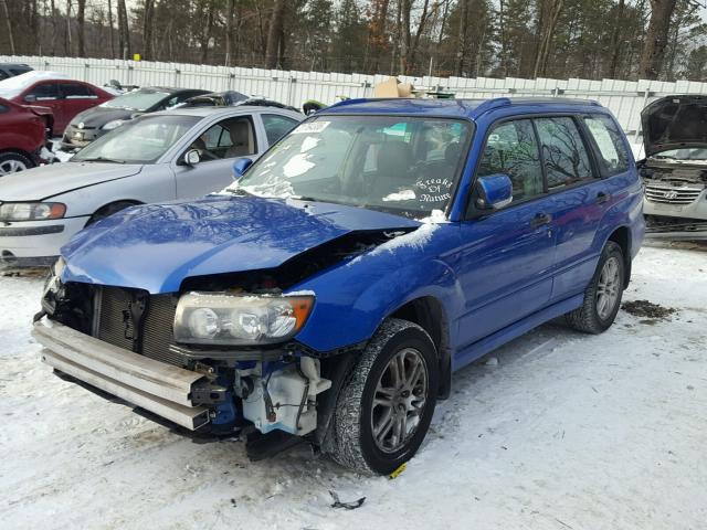 JF1SG66658H721291 - 2008 SUBARU FORESTER S BLUE photo 2