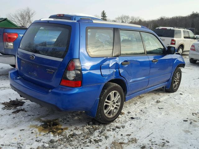 JF1SG66658H721291 - 2008 SUBARU FORESTER S 蓝色 照片 4