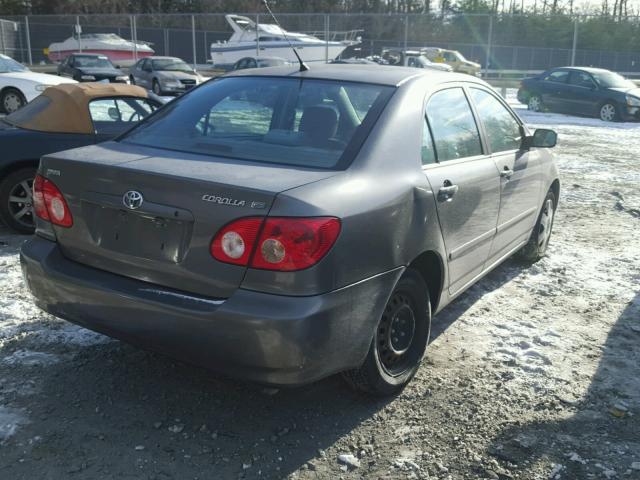 2T1BR30E17C812824 - 2007 TOYOTA COROLLA CE GRAY photo 4