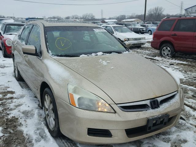 1HGCM66566A023651 - 2006 HONDA ACCORD EX GOLD photo 1