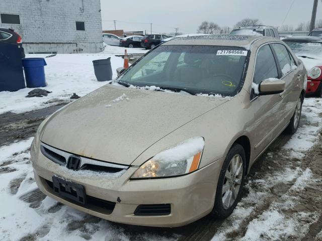 1HGCM66566A023651 - 2006 HONDA ACCORD EX GOLD photo 2