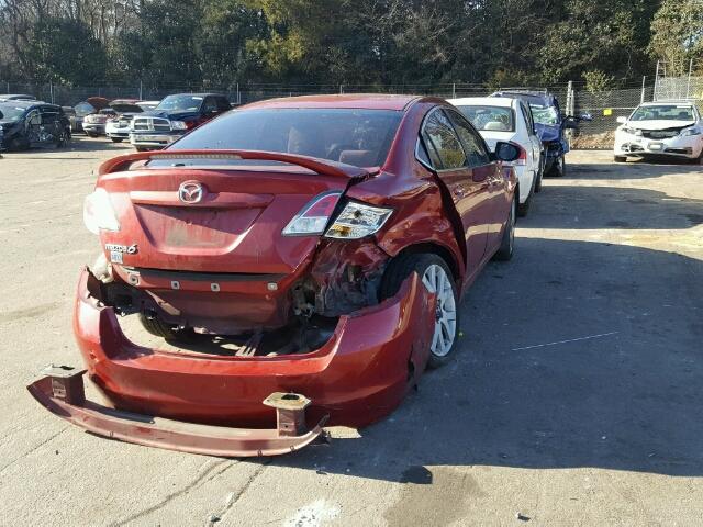 1YVHZ8CH8A5M47165 - 2010 MAZDA 6 I RED photo 4