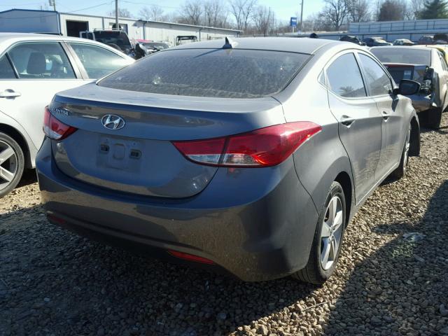 5NPDH4AE3CH080168 - 2012 HYUNDAI ELANTRA GL GRAY photo 4