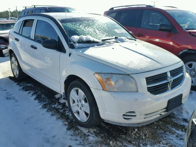 1B3HB48B37D113911 - 2007 DODGE CALIBER SX WHITE photo 1