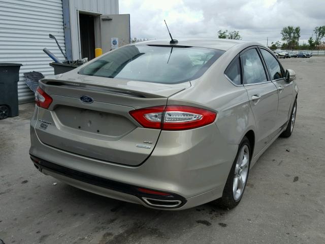 3FA6P0H95FR219687 - 2015 FORD FUSION SE GOLD photo 4