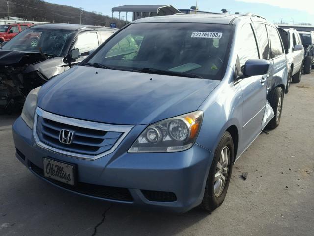 5FNRL38748B114453 - 2008 HONDA ODYSSEY EX BLUE photo 2