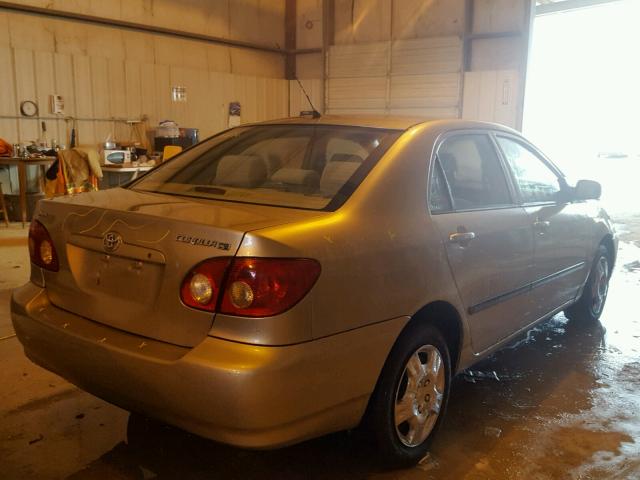 1NXBR32E58Z996467 - 2008 TOYOTA COROLLA CE GOLD photo 4