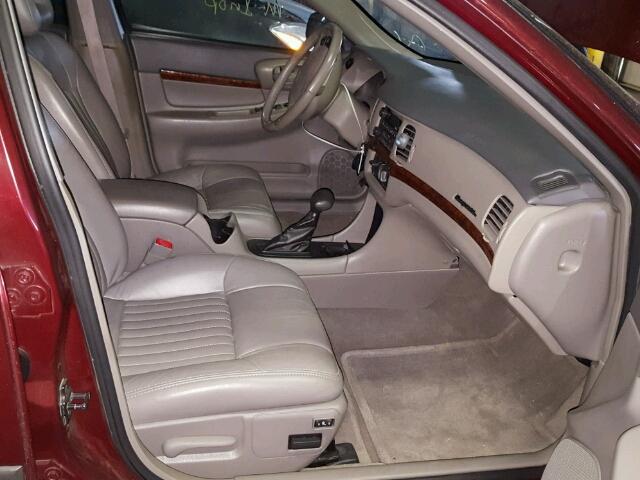 2G1WH55K319212062 - 2001 CHEVROLET IMPALA LS MAROON photo 5