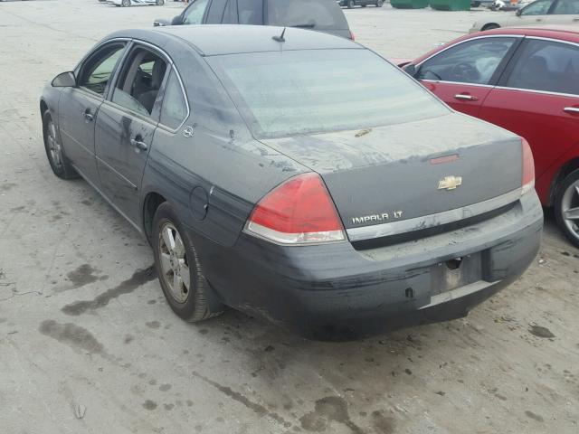 2G1WT58K769221588 - 2006 CHEVROLET IMPALA LT BLACK photo 3