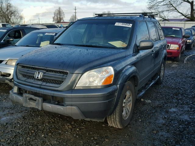 5FNYF18545B026519 - 2005 HONDA PILOT EXL GRAY photo 2