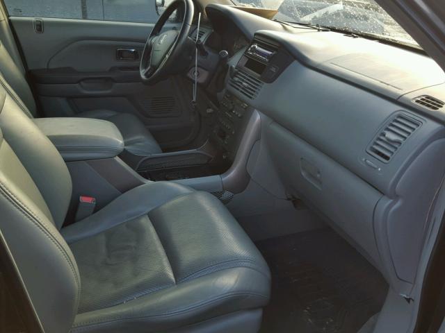 5FNYF18545B026519 - 2005 HONDA PILOT EXL GRAY photo 5