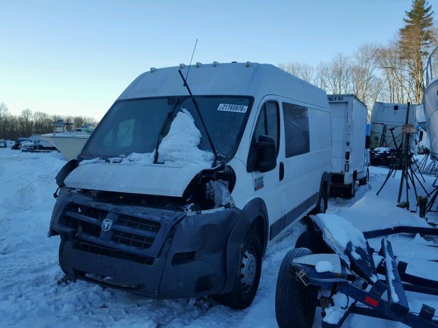 3C6TRVDG6FE507256 - 2015 RAM PROMASTER WHITE photo 2