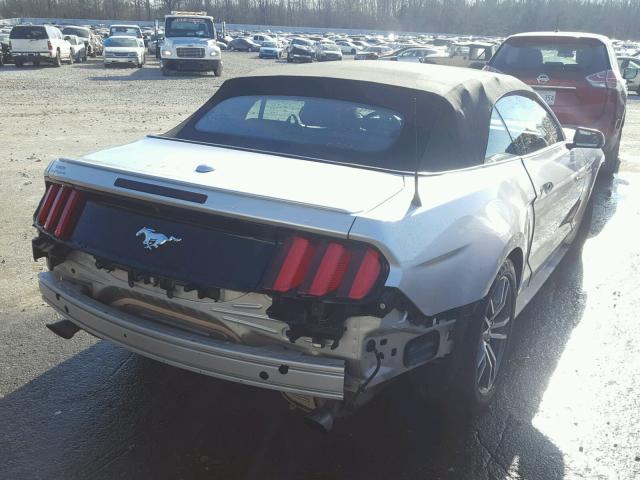 1FATP8UH2F5415460 - 2015 FORD MUSTANG SILVER photo 4