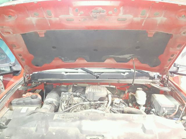 1GCHC29688E200975 - 2008 CHEVROLET SILVERADO RED photo 7