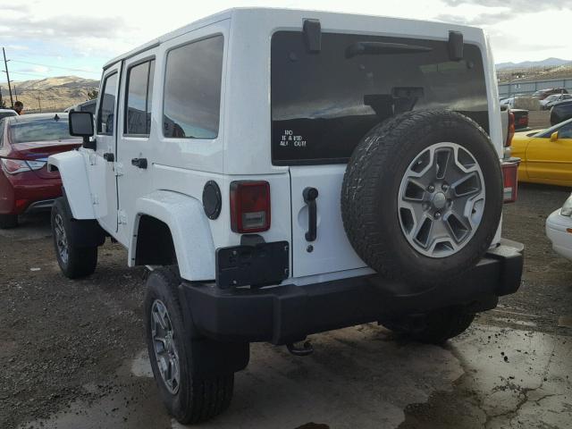 1C4BJWFG9DL607922 - 2013 JEEP WRANGLER U WHITE photo 3