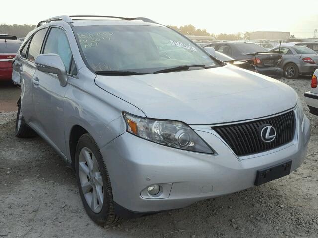 2T2ZK1BA1CC073610 - 2012 LEXUS RX 350 SILVER photo 1