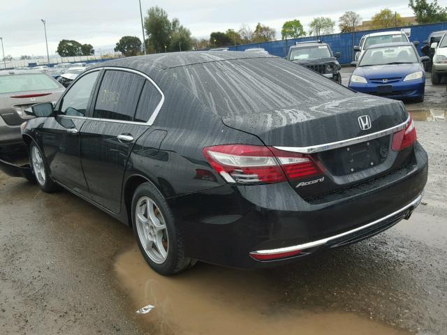 1HGCR2F32GA083937 - 2016 HONDA ACCORD LX BLACK photo 3