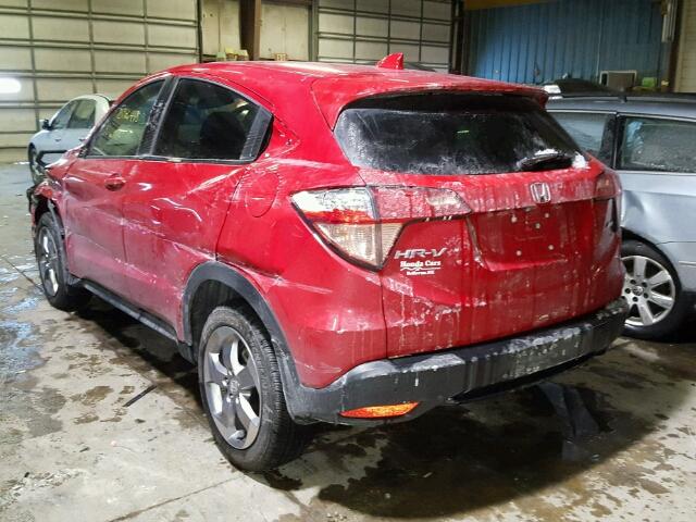 3CZRU6H53HM704131 - 2017 HONDA HR-V EX RED photo 3