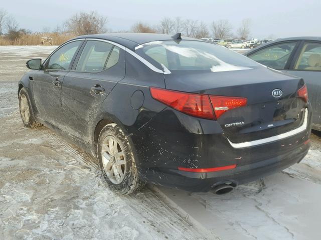 KNAGM4A74B5125169 - 2011 KIA OPTIMA LX BLACK photo 3