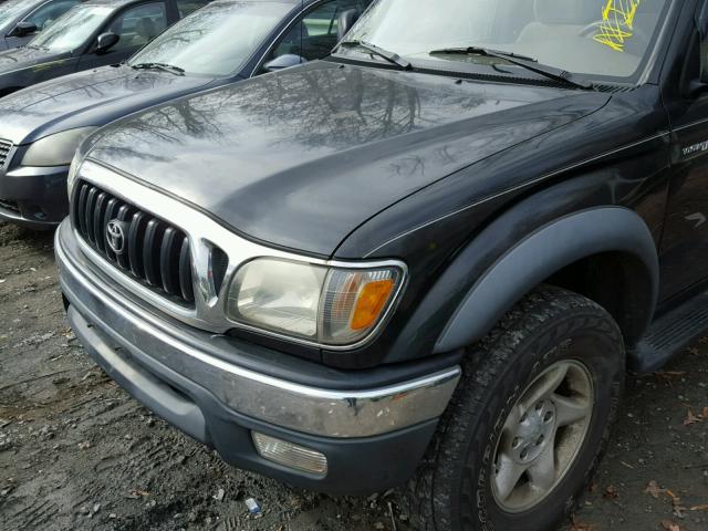 5TEHN72NX2Z890743 - 2002 TOYOTA TACOMA DOU BLACK photo 9